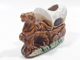 Vintage Nashville Tennessee Horse and Chuck Wagon 3 1/4" Long Ceramic Toothpick Holder