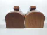 Western Horse Head Shaped Wooden Bookends 8 1/2" Tall