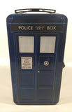 2012 BBC Doctor Who Police Public Call Box Tardis Shaped Embossed Tin Metal Lunch Box
