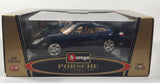 Burago Gold Collection Porsche 911 Turbo 1999 Dark Blue 1/18 Scale Die Cast Toy Car Vehicle New in Box