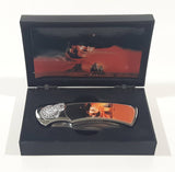 John Wayne Commemorative 440 Stainless Steel Folding Pocket Knife In Case
