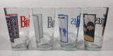 2011 Apple Corps Ltd The Beatles "A Hard Day's Night" "Help!" "White Album" "Beatles For Sale" Album Art 6" Tall Glass Cup Set of 4