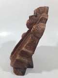 Vintage Syroco "Give Your Pipe A Rest" Dog Shaped 6" Tall Heavy Wood Pipe Rest