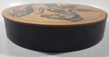 Vintage Clarence A. Wells Eagle and Salmon Themed 10 1/2" Bent Wood Aboriginal Drum Art