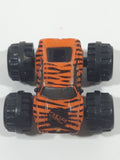 Galoob Micro Machines Ferrari 308 Monster Truck Orange with Black Tiger Stripes Miniature Die Cast Toy Car Vehicle