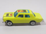 Vintage Summer Marz Karz 688 Mercedes Benz 240 D Sedan Number 6 Winner Fluorescent Yellow Die Cast Toy Car Vehicle