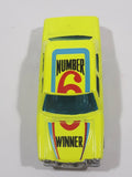 Vintage Summer Marz Karz 688 Mercedes Benz 240 D Sedan Number 6 Winner Fluorescent Yellow Die Cast Toy Car Vehicle