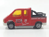 Majorette No. 243 Ford Transit Jack's Towing 24 HR Service Red 1/60 Scale Die Cast Toy Car Vehicle