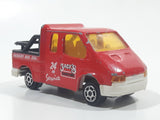 Majorette No. 243 Ford Transit Jack's Towing 24 HR Service Red 1/60 Scale Die Cast Toy Car Vehicle