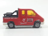 Majorette No. 243 Ford Transit Jack's Towing 24 HR Service Red 1/60 Scale Die Cast Toy Car Vehicle