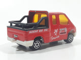 Majorette No. 243 Ford Transit Jack's Towing 24 HR Service Red 1/60 Scale Die Cast Toy Car Vehicle