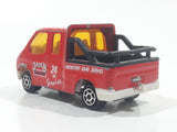 Majorette No. 243 Ford Transit Jack's Towing 24 HR Service Red 1/60 Scale Die Cast Toy Car Vehicle