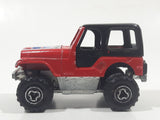 Majorette No. 290 & No. 244 Jeep CJ 4x4 Red 1/54 Scale Die Cast Toy Car Vehicle