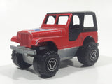 Majorette No. 290 & No. 244 Jeep CJ 4x4 Red 1/54 Scale Die Cast Toy Car Vehicle