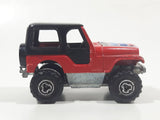 Majorette No. 290 & No. 244 Jeep CJ 4x4 Red 1/54 Scale Die Cast Toy Car Vehicle