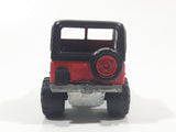 Majorette No. 290 & No. 244 Jeep CJ 4x4 Red 1/54 Scale Die Cast Toy Car Vehicle