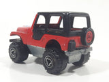 Majorette No. 290 & No. 244 Jeep CJ 4x4 Red 1/54 Scale Die Cast Toy Car Vehicle