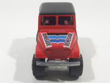 Majorette No. 290 & No. 244 Jeep CJ 4x4 Red 1/54 Scale Die Cast Toy Car Vehicle