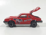 Vintage Majorette No. 220 Mustang SVO Red 1/59 Scale Die Cast Toy Car Vehicle with Opening Hatch