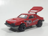 Vintage Majorette No. 220 Mustang SVO Red 1/59 Scale Die Cast Toy Car Vehicle with Opening Hatch