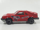 Vintage Majorette No. 220 Mustang SVO Red 1/59 Scale Die Cast Toy Car Vehicle with Opening Hatch