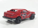 Vintage Majorette No. 220 Mustang SVO Red 1/59 Scale Die Cast Toy Car Vehicle with Opening Hatch