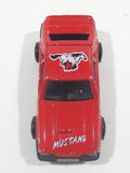 Vintage Majorette No. 220 Mustang SVO Red 1/59 Scale Die Cast Toy Car Vehicle with Opening Hatch