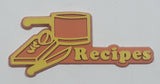 Magic Magnets Recipes Cookware Themed Orange and Yellow Rubber Fridge Magnet