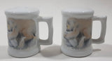 Whitehorse Yukon Polar Bear Themed Ceramic 2 1/2" Tall Salt and Pepper Shaker Set