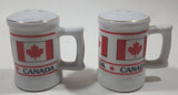 Canada Flag Themed Ceramic Salt and Pepper Shaker Set