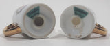 Vintage Walt Disney Productions Disneyland Castle Themed Victorian Lady and Police Officer Teapot Shaped Porcelain 2 1/4" Tall Salt and Pepper Shaker Set