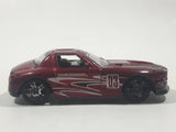 Unknown Brand Bell Helmets Racing Sport #03 Dark Red Die Cast Toy Car Vehicle