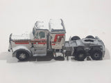 Vintage Yatming Kenworth Semi Tractor Truck 'White Wheels' White Die Cast Toy Car Vehicle