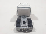 Vintage Yatming Kenworth Semi Tractor Truck 'White Wheels' White Die Cast Toy Car Vehicle