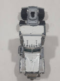 Vintage Yatming Kenworth Semi Tractor Truck 'White Wheels' White Die Cast Toy Car Vehicle