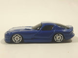 2019 Maisto Fresh Metal 1996 Dodge Viper GTS Blue with White Stripes Die Cast Toy Car Vehicle