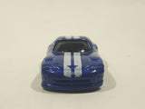 2019 Maisto Fresh Metal 1996 Dodge Viper GTS Blue with White Stripes Die Cast Toy Car Vehicle