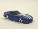 2019 Maisto Fresh Metal 1996 Dodge Viper GTS Blue with White Stripes Die Cast Toy Car Vehicle