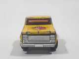 Vintage Chevy Stepside Truck "Apache" Yellow Die Cast Toy Car Vehicle Made in Hong Kong