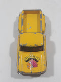 Vintage Chevy Stepside Truck "Apache" Yellow Die Cast Toy Car Vehicle Made in Hong Kong