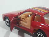 Vintage 1980s Yatming No. 1089 Porsche 944 Turbo 44 Red Die Cast Toy Car Vehicle with Opening Doors
