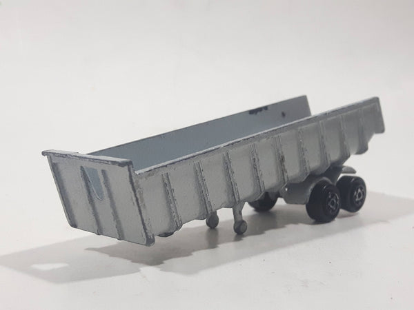 Vintage Majorette No. 377 Dump Truck Trailer Silver Grey 1/100 Scale Die Cast Toy Car Vehicle Made in France