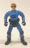 Blue Clothing Sun Glasses and Headset with Black Padding 4" Tall Toy Action Figure