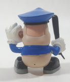 2003 X-Concepts Tech Deck Police Officer Holding Baton and Donut 2 1/4" Tall Toy Skateboarding Figure with Magnetic Feet