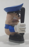 2003 X-Concepts Tech Deck Police Officer Holding Baton and Donut 2 1/4" Tall Toy Skateboarding Figure with Magnetic Feet