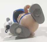 2003 X-Concepts Tech Deck Police Officer Holding Baton and Donut 2 1/4" Tall Toy Skateboarding Figure with Magnetic Feet