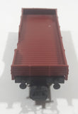 Marklin HO Scale DB 464637 X05 Low Side Hopper Short Gondola Dark Red Brown Plastic and Metal Train Car Vehicle Made in Germany