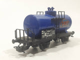Kleinbahn HO Scale OROP Tanker Tank Wagon Car Blue and Black Plastic and Metal Train Car Vehicle Made in Austria