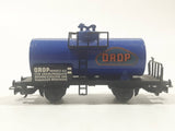 Kleinbahn HO Scale OROP Tanker Tank Wagon Car Blue and Black Plastic and Metal Train Car Vehicle Made in Austria