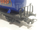 Kleinbahn HO Scale OROP Tanker Tank Wagon Car Blue and Black Plastic and Metal Train Car Vehicle Made in Austria
